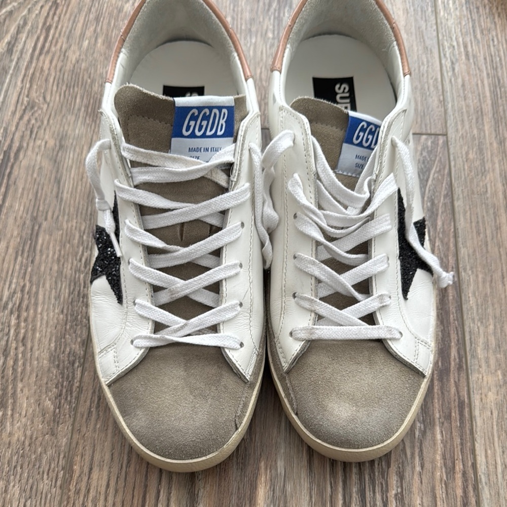 Authentic Golden Goose Leather and Suede Sneakers
